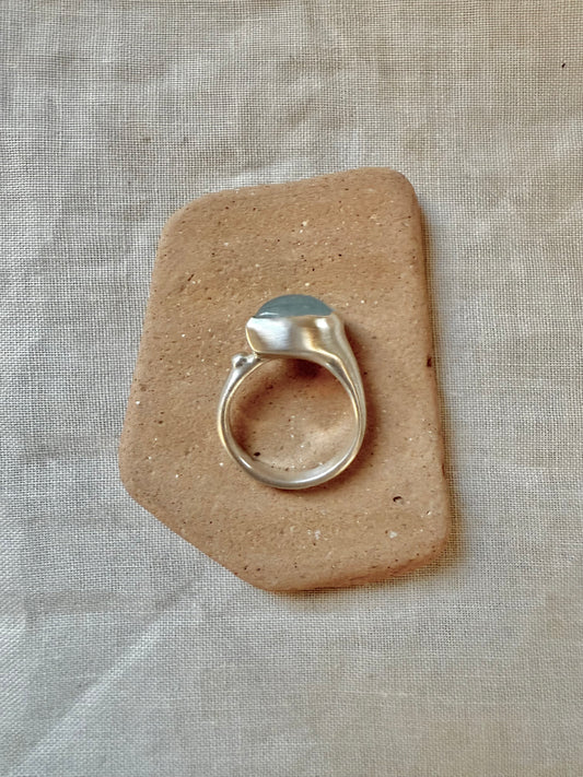 AQUAMARINE Bold Ring | Size 54 (EU) / N ½ (UK)