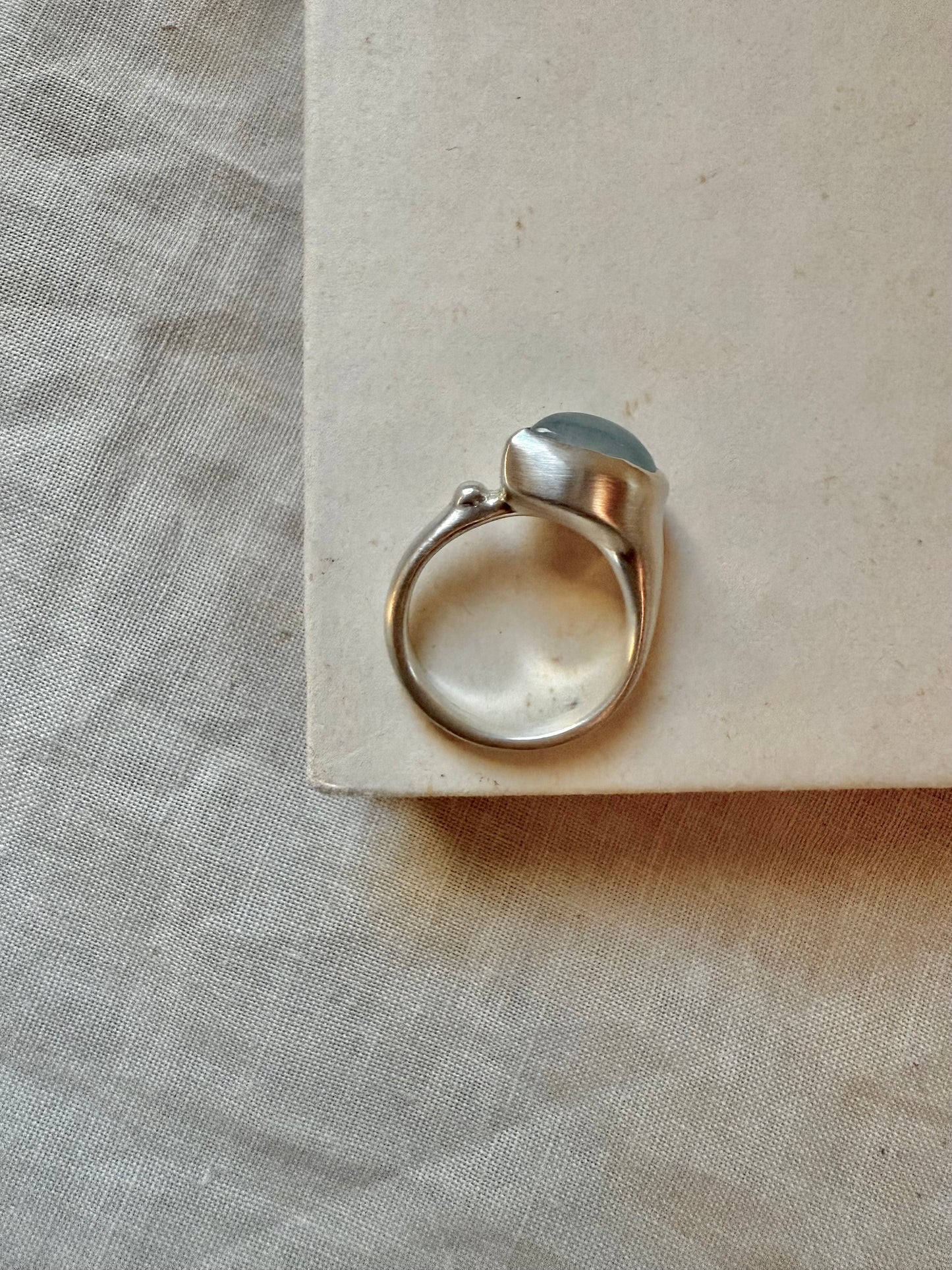 AQUAMARINE Bold Ring | Size 54 (EU) / N ½ (UK)