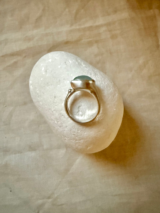 AQUAMARINE Bold Ring | Size 54 (EU) / N ½ (UK)