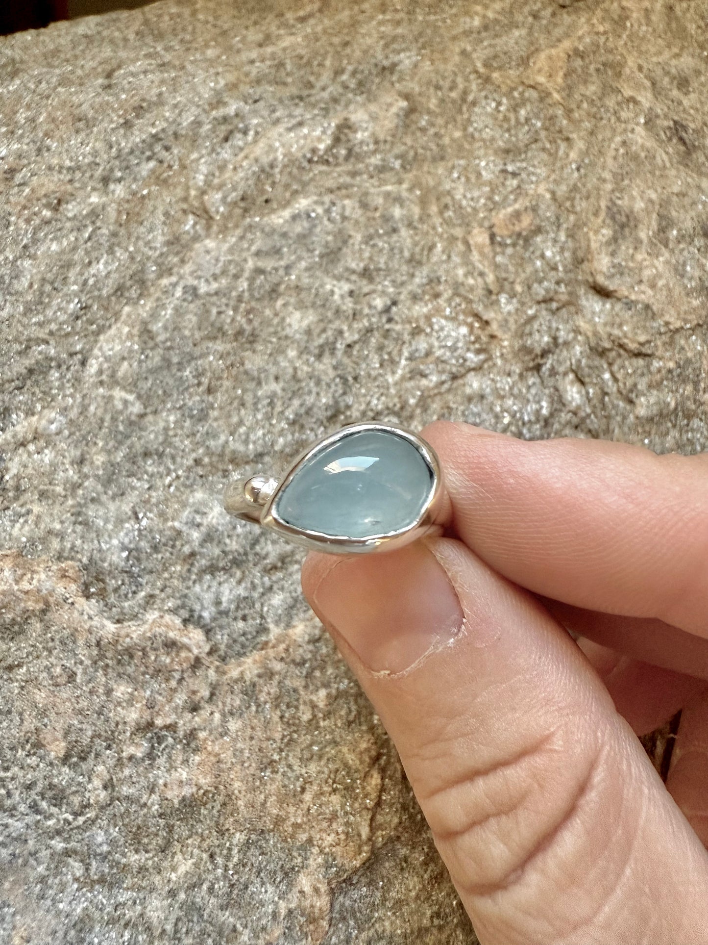 AQUAMARINE Bold Ring | Size 54 (EU) / N ½ (UK)