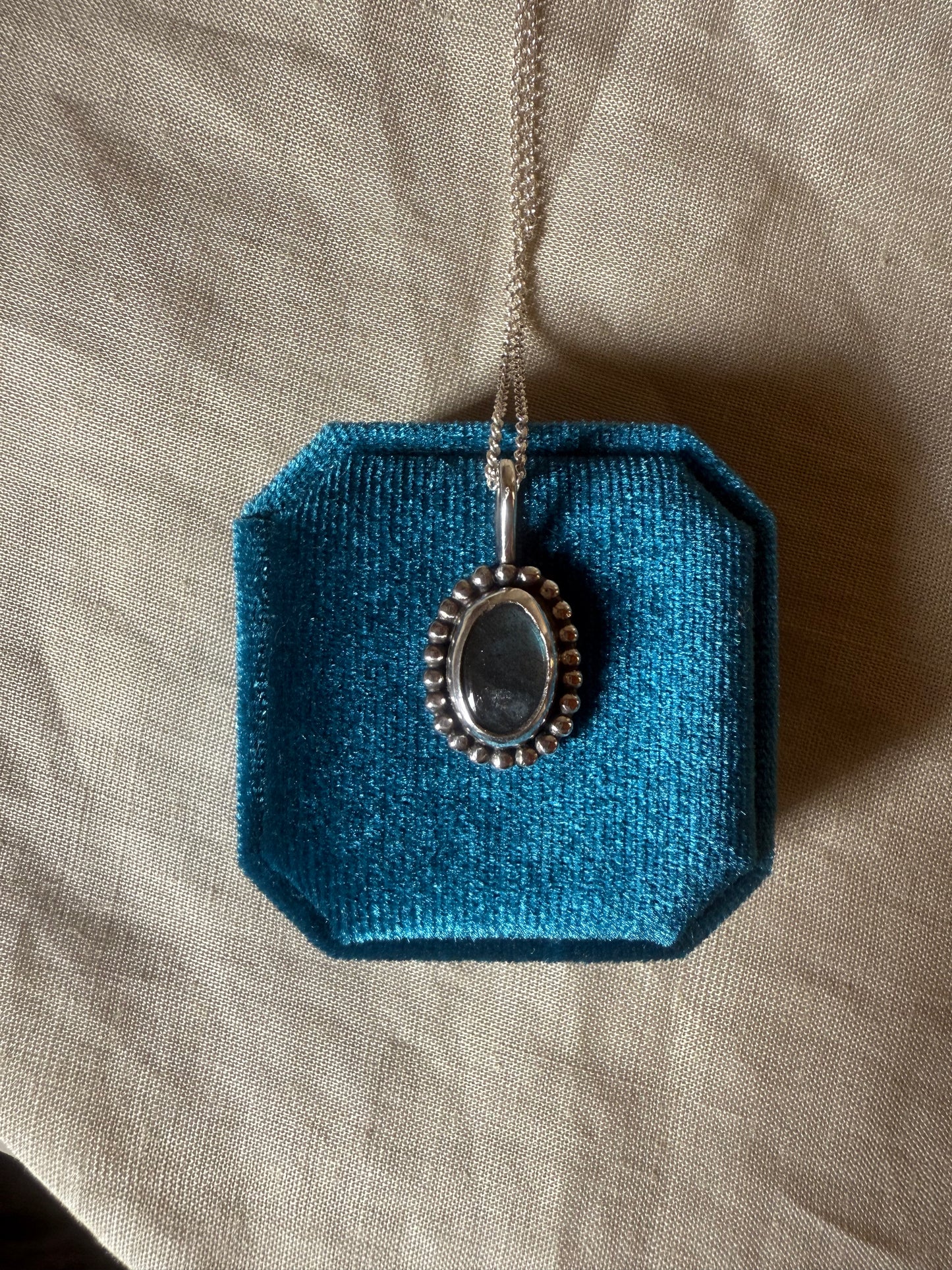 Labradorite Glow Pendant — Sterling Silver Necklace